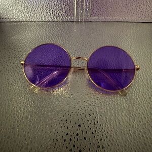 Round Purple Sunglasses